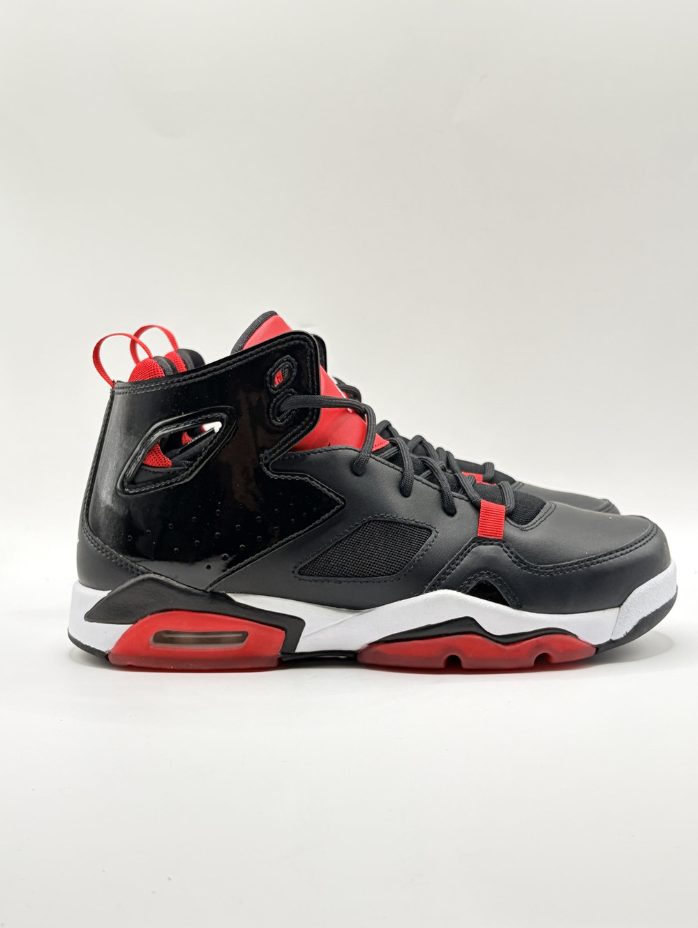 Jordan FLTCLB '91 (GS) Youth Sneakers Black White University Red Size 6Y/7.5W